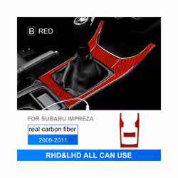 Sticker compatible for Subaru Impreza 2009 2010 2011 Car Gear Shifter Insert Console Panel RHD LHD Cover Carbon Fiber Interio ...
