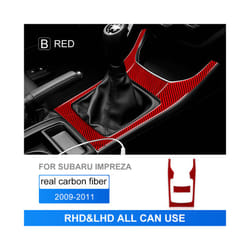 Sticker compatible for Subaru Impreza 2009 2010 2011 Car Gear Shifter Insert Console Panel RHD LHD Cover Carbon Fiber Interior Accessories