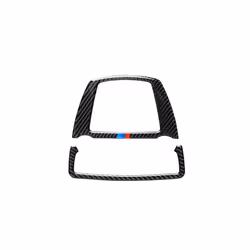 Car Reading Light Panel Trim Cover Real Carbon Fiber Sticker compatible for  5 Series F10 F07 X3 F25 X4 F26 2011-2017 Car Accessories