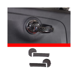 Auto Interior Modified Accessories compatible for Fiat 500 2011-2019 Real Carbon Fiber Center Console Dashboard Trim Sticker Car Decoration