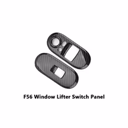 Car Window Lifter Switch Shell Case Housing Carbon Fiber Sticker compatible for Mini Cooper One S F55 F56 F57 Hatchback Refit ...