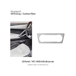 Alcantara Interior Trim compatible for Mercedes Benz W176 W177 CLA GLA A Class Car Center Console CD Panel Cover Sticker Car Accessories