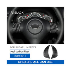 Stickers compatible for Subaru Impreza 2009 2010 2011 Car Steering Wheel Key Decoration Real Carbon Fiber Interior Trim Auto Accessories
