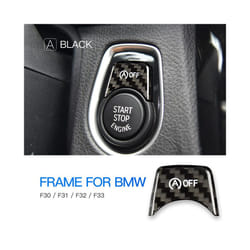 Carbon Fiber compatible for  3 4 Series F30 F31 F32 F33 F83 F82 M2 M3 Accessories Interior Trim Car Engine Start Stop OFF Button Sticker