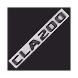 3d ABS Black CLA 200 Logo CLA200 Emblem Letter Sticker Car Trunk Badge compatible for Mercedes Benz CLA200 W117 C117 W118 C118 Accessories