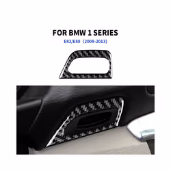 compatible for  1 Series E81 E82 E87 E88 2008-2013 Carbon Fiber Sticker Panel Keyhole Frame Trim Car Styling Decoration Acces ...