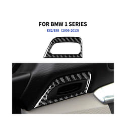 compatible for  1 Series E81 E82 E87 E88 2008-2013 Carbon Fiber Sticker Panel Keyhole Frame Trim Car Styling Decoration Accessories