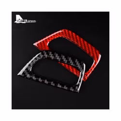 compatible for  1 Series E81 E82 E87 E88 2008-2013 Carbon Fiber Sticker Panel Keyhole Frame Trim Car Styling Decoration Accessories