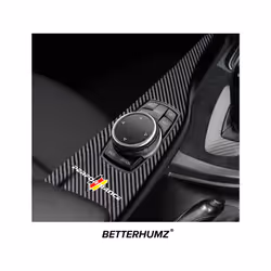 Betterhumz compatible for  F30 F31 F35 F34 F32 F36 F33 Carbon Fiber Multimedia Button Panel Trim Cover M Percompatible formance Car Accessories