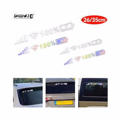 Personalized Decoration Windshield Sticker Decal Signal WIFI Power Mobile Phone Logo Modification Sticker Car Auto Accessories