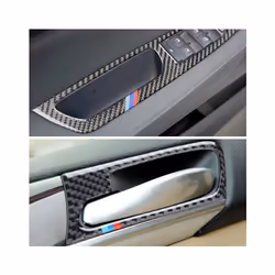 Carbon Fiber Stickers compatible for  X5 X6 E70 E71 Interior Modification Cover Trim Strips Decorative Stickers Car Styling Accessories