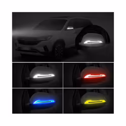 Reflective Stickers Warning Strip Tape Traceless Protective Car Sticker Warn on Car Rearview Mirror Exterior Auto Accessories