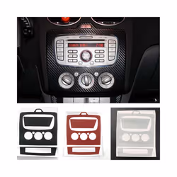 3D Imitation Carbon Fiber Central Control Panel Decoration Sticker compatible for compatible ford Focus 2 MK2 2005-2015 Auto Accessories