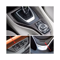 Carbon Fiber Stickers  Decorative Cover Trim Strips Decal compatible for  X1 E84 2011 Car Styling Modification Accessories