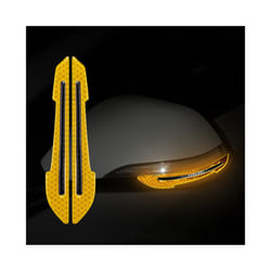 2Pcs/set Car Rearview Mirror Reflective Stickers Auto Styling Night Driving Safety Warning Door Tail Reflector Car Accessories