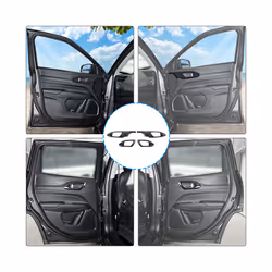 ABS  Door Handle Panel  Decoration Cover Trim Stickers compatible for Jeep Compass 2021 2022 Car Accessories Styling