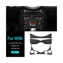Carbon Fiber compatible for Mini Cooper Hardtop R56 Clubman R55 Convertible R57 Accessories Car Central Control Knob Panel Cover Sticker