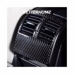 BETTERHUMZ compatible for Mercedes Benz W204 C Class Carbon Fiber  Central Control Gear Shifter Panel Trim Sticker Accessories