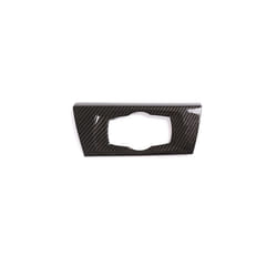 LHD Car Carbon Fiber ABS Head Lamp Switch Decorative Frame Cover Trim Interior Stickers Accessories compatible for  3 Series E90 2005-12
