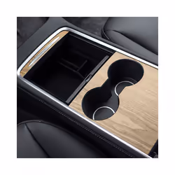 compatible for Tes-la Model 3 Y 2021-2023 Center Console Panel Sticker Wood Grain Film Carbon Central Control Cover  Accessories