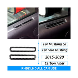 compatible for Mustang GT 2015 2016 2017 2018 2019 2020 Carbon Fiber Gear Shift Air Outlet Panel Set Trim  Accessories Sticker