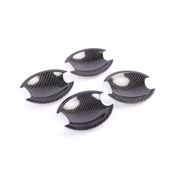 compatible for Nissan Navara Frontier D40 2005-2013 Carbon Fiber Chrome Car Door Handle Cover Stickers Styling Accessories