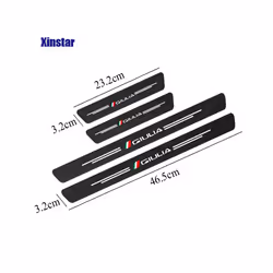 Carbon Fiber Car Door Sticker compatible for Alfa Romeo Sportiva Giulia Giulietta 159 156 MITO Stelvio 147 Auto Accessories