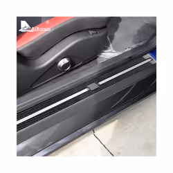AIRSPEED Carbon Fiber compatible for Nissan GTR R35 2008-2016 Accessories Interior Trim Car Door Sills Plate Protector Guards Cover Sticker