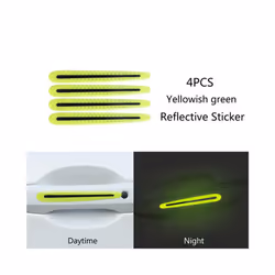 Car Door Handle Reflective Sticker Protection Sticker Door Handle Paint Surface Anti-scratch Reflective Sticker Car Accessori ...