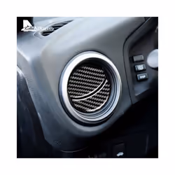 Real Soft Carbon Fiber compatible for Subaru BRZ Toyota 86 2013 2014 2015 2016 2017 2018 2019 2020 Accessories Car AC Outlet Vent Stickers