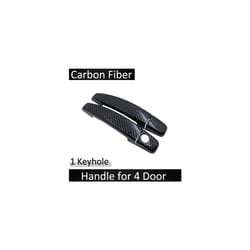 Black Carbon Fiber compatible for Opel Corsa D 2007 2008 2009 2010 2011 2012 2013 2014 Vauxhall Door Handle Cover Sticker Car Accessories