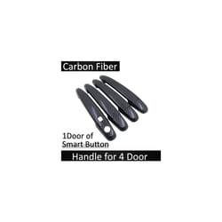 Black Carbon Fiber compatible for Toyota Highlander Kluger XU40 2008 2009 2010 2011 2012 2013 Door Handle Cover Sricker Car Accessories