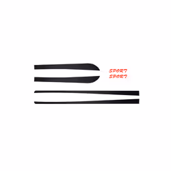 Accessories Car Styling Carbon Fiber Decal Car Side Skirt Sticker Automobiles 4pcs/set compatible for Hyundai Elantra 2012-20 ...