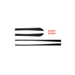 Accessories Car Styling Carbon Fiber Decal Car Side Skirt Sticker Automobiles 4pcs/set compatible for Hyundai Elantra 2012-2016 Avante