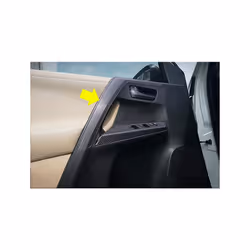 Car Accessories carbon fiber sticker door inner handle armrest handra Stickers Trim compatible for Toyota RAV4 RAV 4 2015-2018