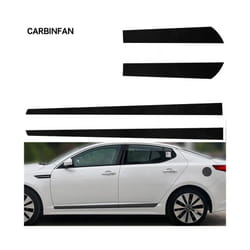 Accessories Car Styling Carbon Fiber Decal Car Side Skirt Sticker Automobiles 4pcs/set compatible for KIA K5 2012 2013 2014 2015