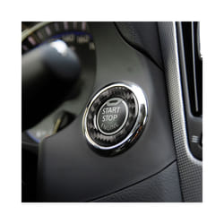 Engine Start Stop Button Panel Ring Cover Trim Stickers Decal compatible for Infiniti Q50 Q60 Carbon Fiber Auto Accessories