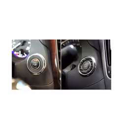 Engine Start Stop Button Panel Ring Cover Trim Stickers Decal compatible for Infiniti Q50 Q60 Carbon Fiber Auto Accessories