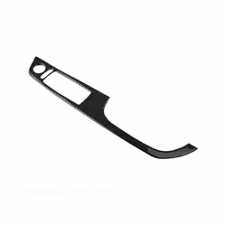2pcs Black Switch Cover Trim  Carbon Fiber Door Switch Cover Trim compatible for  3 Series E92 Coupe RHD Easy To Use Car Accessories