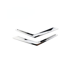 Chrome Car Front Grille Decoration Cover Trim Grilles Stickers compatible for Nissan X-trail XTrail T32 2014 - 2017 Accessories