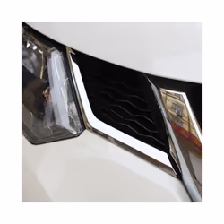 Chrome Car Front Grille Decoration Cover Trim Grilles Stickers compatible for Nissan X-trail XTrail T32 2014 - 2017 Accessories