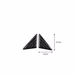 Car Front Window A-pillar Triangle Decoration Stickers compatible for  Challenger 2015-2020 Accessories