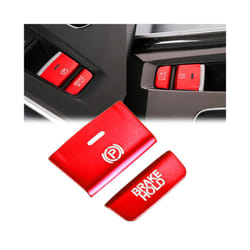 2pcs Red Gear Accessories P Gear BRAKE HOLD Function Button Frame Cover Molding Trims compatible for Honda Accord 2018 2019 2020 2021 2022