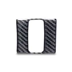 Carbon Fiber Style Car Accessories Interior Warning Lamp Button Trim Cover ABS compatible for Mazda 3 Axela 2013 2014 2015 2016 2017 2018