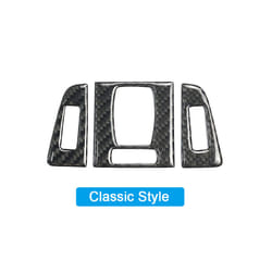 3Pcs Carbon Fiber Auto Central Control Air Conditioning Outlet Decorative Stickers Car Accessories compatible for  3 Series F30 3GT F34