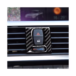 3Pcs Carbon Fiber Auto Central Control Air Conditioning Outlet Decorative Stickers Car Accessories compatible for  3 Series F30 3GT F34