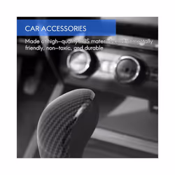 compatible for Nissan Navara NP300 2016-2019 Car Carbon Fibre Gear Shift Knob Head Cover Trim Decoration Sticker Accessories