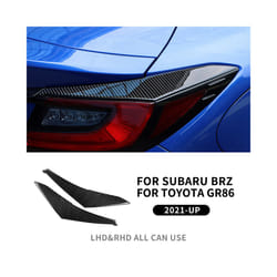 Real Carbon Fiber Sticker compatible for Subaru BRZ GR86 2021 2022 2023 2024 Car Rear Tail Light Eyebrow Cover Trim Auto Decor Accessories