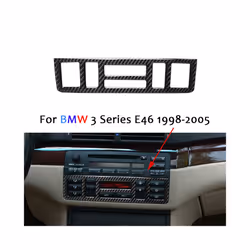 compatible for E46 Accessories 3 Series 1998-2005 Carbon Fiber Interior Pegatinas De Coche Console Trim Cover Sticker Auto A ...