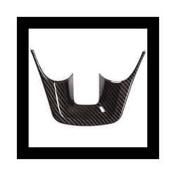 Steering Wheel Cover Trim compatible for Toyota compatible fortuner 2016-2022 Car Steering Wheel Panel Protection Accessories ABS Carbon Fiber